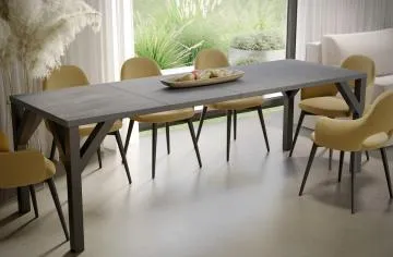 Stół rozkładany BALTIKA 130(240)x90 beton ciemny