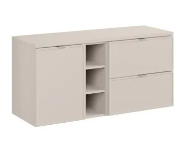 Szafka pod umywalkę nablatową BELLA CASHMERE 60cm kaszmir - zestaw z blatem 120cm