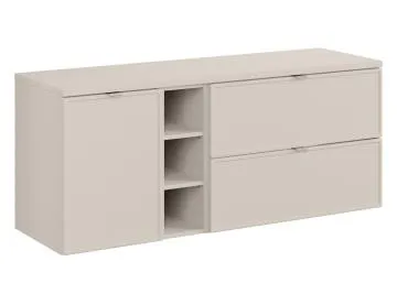 Szafka pod umywalkę nablatową BELLA CASHMERE 80cm kaszmir - zestaw z blatem 140cm