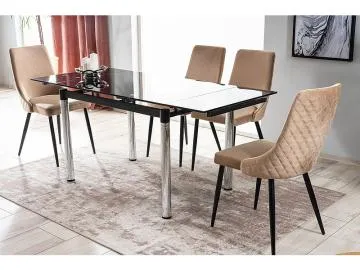 Krzesło PIANO B VELVET beżowe