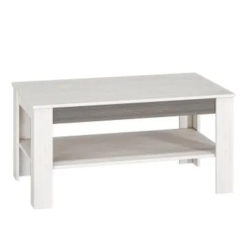 Ława BIANKA 114x67 sosna śnieżna/szary