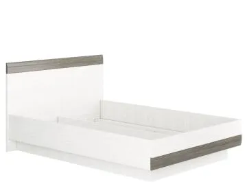 Łóżko BIANKA 140x200 sosna śnieżna/szare