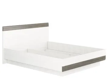 Łóżko BIANKA 160x200 sosna śnieżna/szare