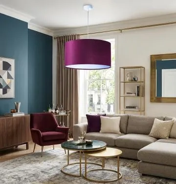 Lampa wisząca HOME 60 fioletowa/biała