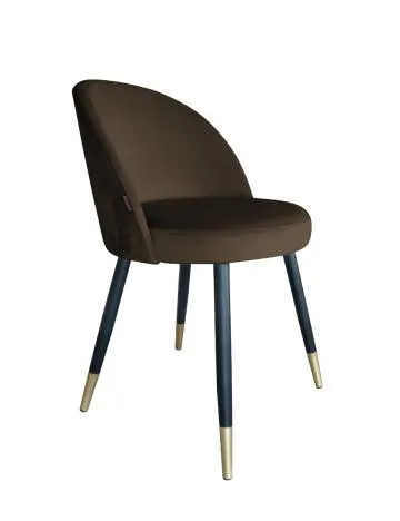 Krzesło TANEW VELVET GOLD brązowe