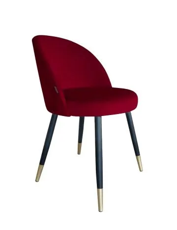 Krzesło TANEW VELVET GOLD bordowe