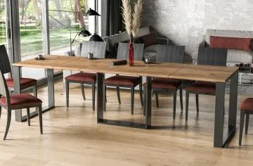 Stół rozkładany BORYS 130(290)x80 dąb złoty craft
