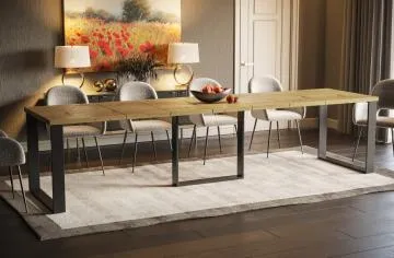 Stół rozkładany BORYS MAX 130(250)x85 dąb artisan