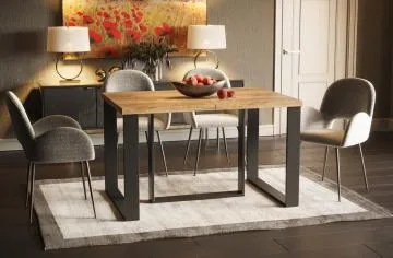 Stół rozkładany BORYS MAX 130(250)x85 dąb złoty craft