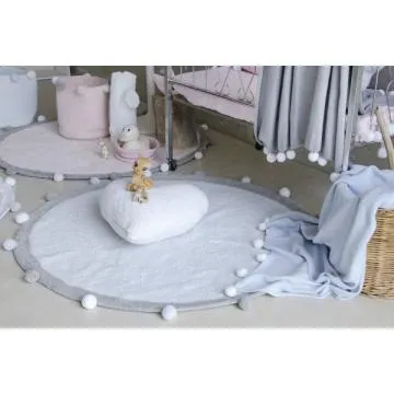 Dywan dziecięcy BUBBLY SOFT BLUE 120x120 niebieski
