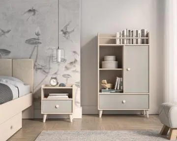 Szafka nocna dziecięca MELLY 10 szara