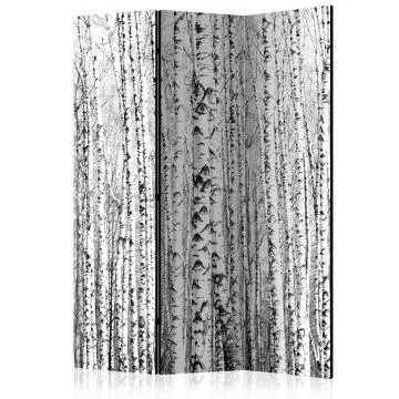 Parawan jednostronny Pejzaże 135x172 cm 3-częściowy czarny