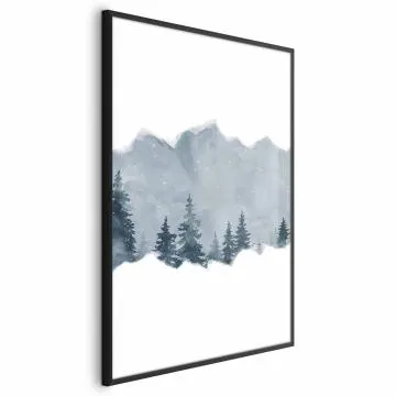 Plakat Wycinek Syberii 21x30 cm z ramą czarną bez marginesu
