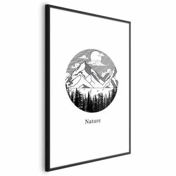 Plakat Zaginiona kraina 40x60 cm z ramą czarną z marginesem