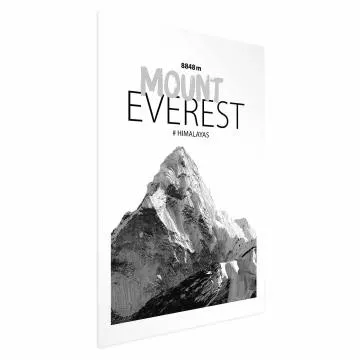 Plakat Mount Everest 21x30 cm bez ramy z marginesem