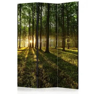 Parawan akustyczny Pejzaże 135x172 cm 3-częściowy zielony