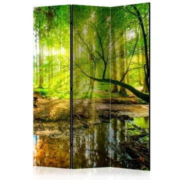 Parawan akustyczny Pejzaże 135x172 cm 3-częściowy zielony