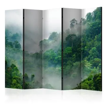 Parawan dwustronny Pejzaże 225x172 cm 5-częściowy szary
