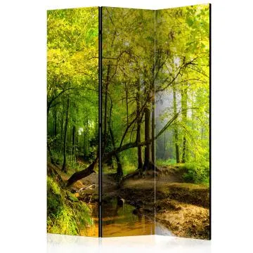 Parawan jednostronny Pejzaże 135x172 cm 3-częściowy żółty