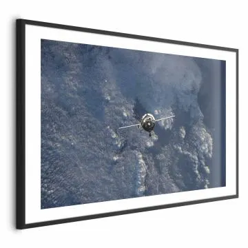 Plakat Błękitna planeta 60x40 cm z ramą czarną z marginesem