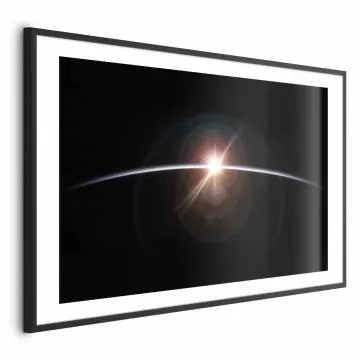 Plakat Horyzont 30x21 cm z ramą czarną z marginesem
