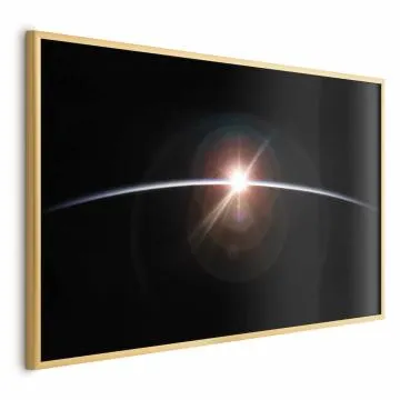 Plakat Horyzont 60x40 cm z ramą złotą bez marginesu