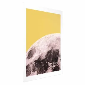 Plakat Słoneczny księżyc 21x30 cm bez ramy z marginesem