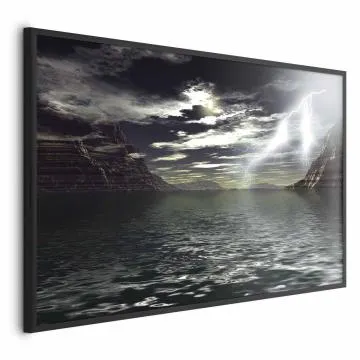 Plakat Burza 90x60 cm z ramą czarną bez marginesu