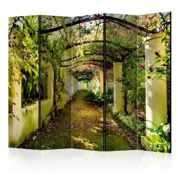 Parawan akustyczny Pejzaże 225x172 cm 5-częściowy zielony