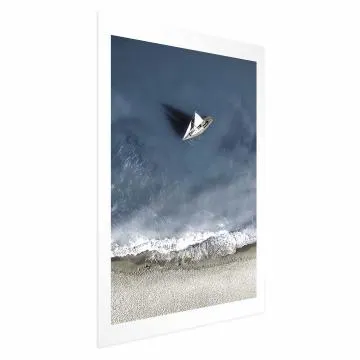 Plakat Jacht 40x60 cm bez ramy z marginesem