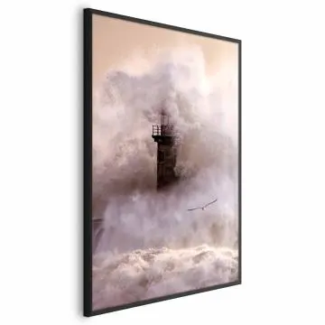 Plakat Sztorm 21x30 cm z ramą czarną bez marginesu