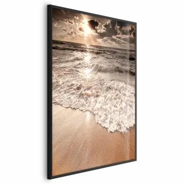 Plakat Przestrzeń fal 29,7x42 cm z ramą czarną bez marginesu