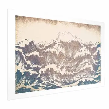 Plakat Olbrzymie fale 90x60 cm bez ramy z marginesem