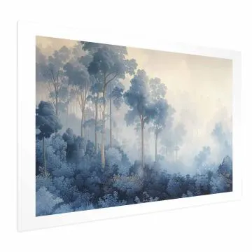 Plakat Lasek we mgle 90x60 cm bez ramy z marginesem