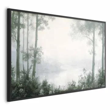 Plakat Lasek i staw 60x40 cm z ramą czarną bez marginesu