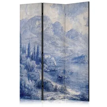 Parawan akustyczny Pejzaże 135x172 cm 3-częściowy szary