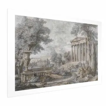 Plakat Świątynia na wzgórzu 60x40 cm bez ramy z marginesem