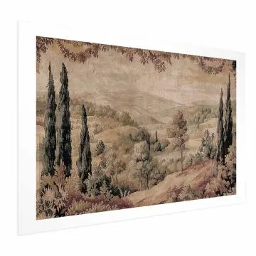 Plakat Śródziemnomorski krajobraz 40x60 cm bez ramy z marginesem
