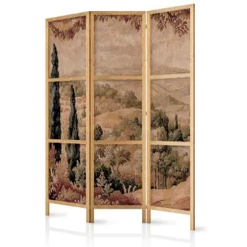 Parawan japoński Abstrakcje 135x172 cm 3-częściowy czarny