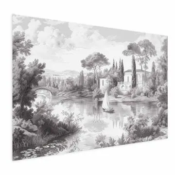 Plakat Pejzaż vintage 30x21 cm bez ramy z marginesem