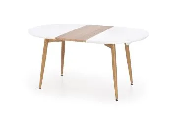Stół CALIBER 160(200)x90 biały/dąb san remo rozkładany