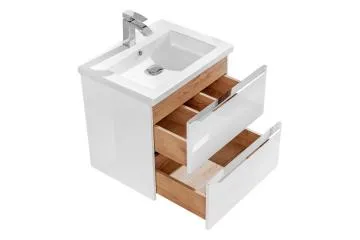 Szafka pod umywalkę MILANO / CAPRI 820 60 cm biała