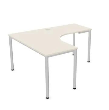 Biurko narożne EASY SPACE I-LEG LS 160x140cm kaszmirowe