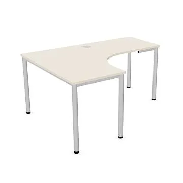Biurko narożne EASY SPACE I-LEG LS 160x120cm kaszmirowe
