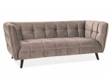Sofa CASTELLO VELVET 3 beżowa