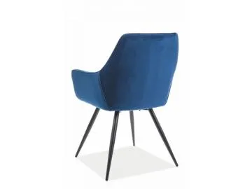 Krzesło CHERRY VELVET granatowe