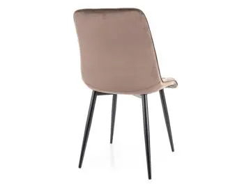 Krzesło tapicerowane CHIC VELVET cappuccino