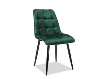 Zestaw krzeseł CHIC VELVET 4 szt zielone
