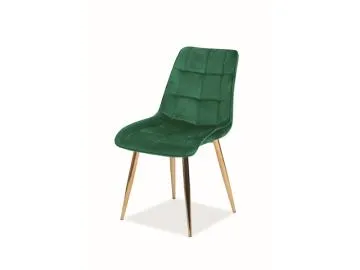Krzesło CHIC VELVET GOLD zielone
