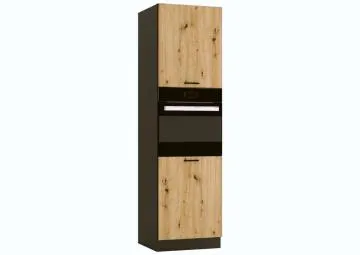 Szafka pod piekarnik ANIKA D60PK/2133 P/L grafitowa/dąb artisan